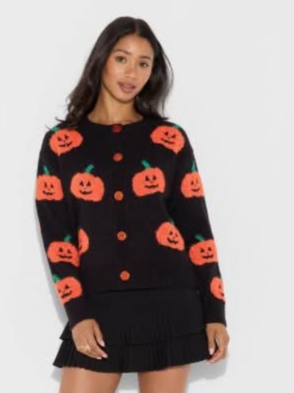 33 Degrees Pumpkin Cardigan Size M